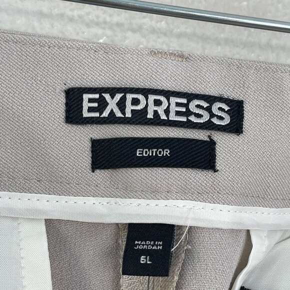 NEW Express Womens 6 Long Editor Barely Boot Pants Straight Trousers Work Career - Picture 3 of 11